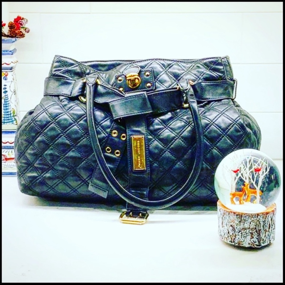 (More Photos) Marc Jacobs Large Quilted Bruna Handbag - Picture 6 of 6